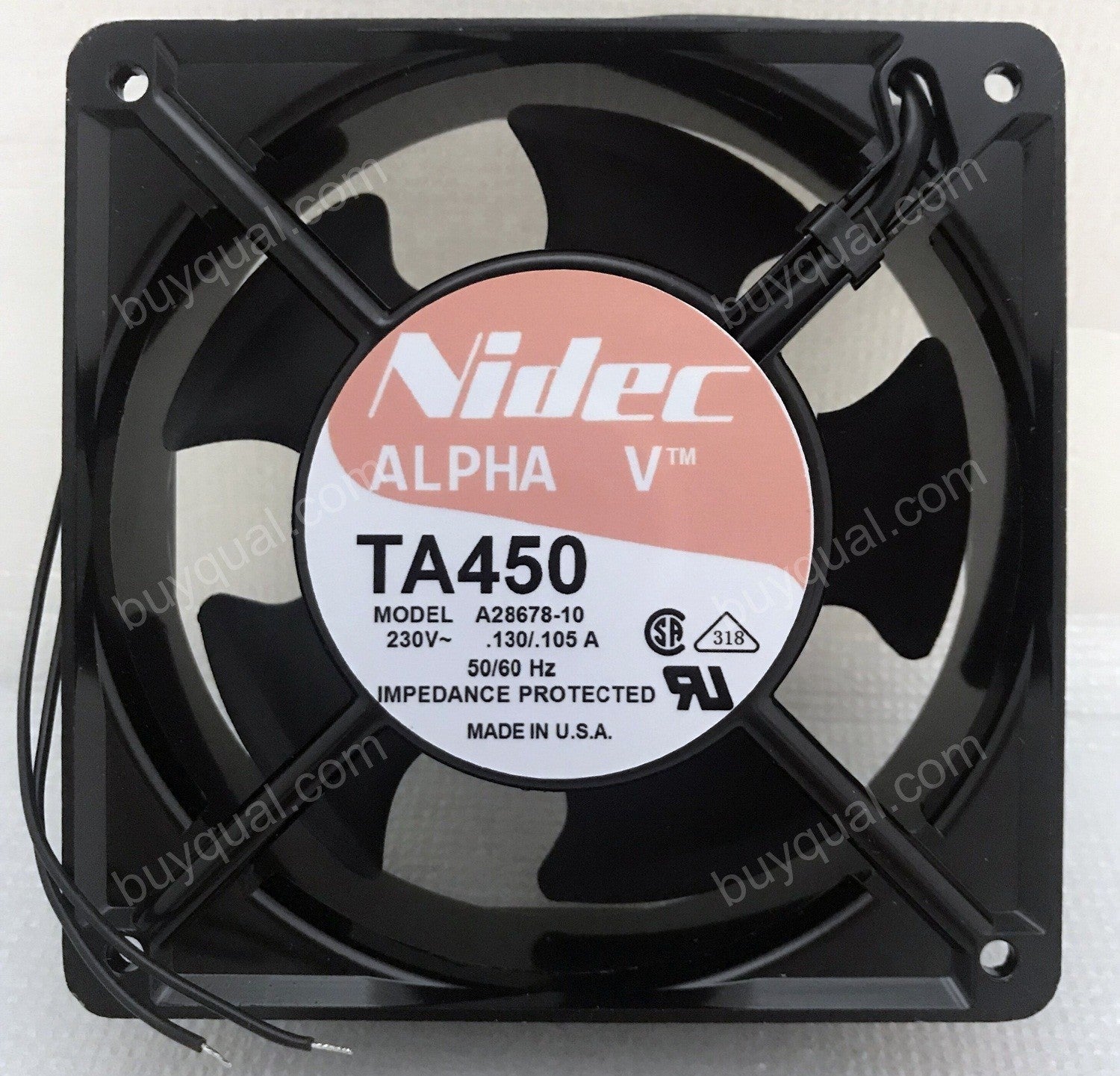 Nidec A28678-10 230V 0.13/0.105A 2wires cooling fan Nidec A28678-10 230V 0.13/0.105A 2wires cooling fan